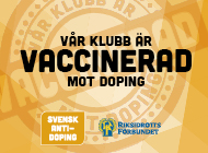 Vår klubb är vaccinerad mot doping-puff